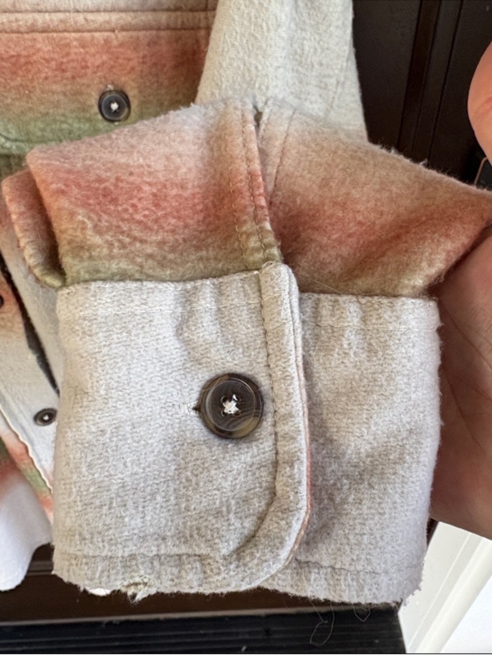 NWT Free People Ruby Striped Button Front Shacket Size Medium Retail $178.00 - Picture 7 of 11